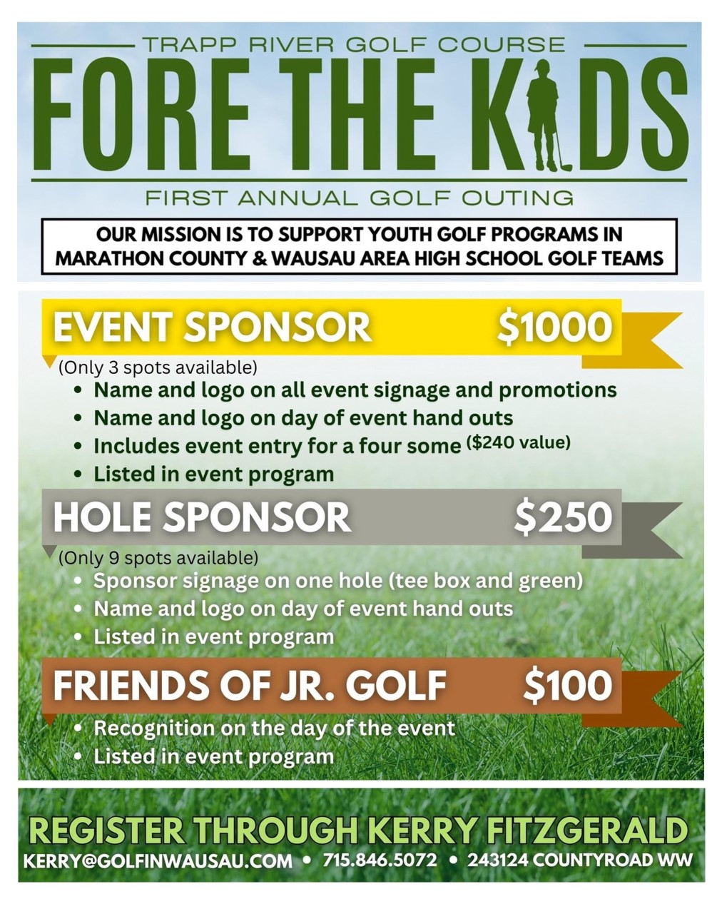 2024 Fore The Kids Tee Time Pic For FB 998 x 1260